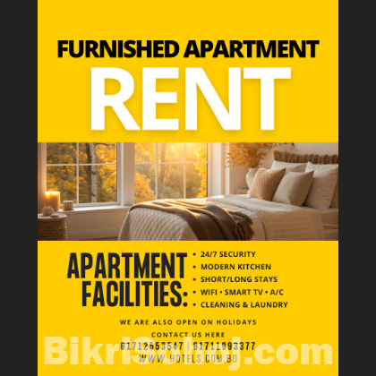 Fully Furnished Two Bed Apartment in Bashundhara R/A